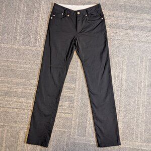 Outlier Slim Dungarees Durable Stretch Tech Travel 5 Pocket Pants Black 28x31